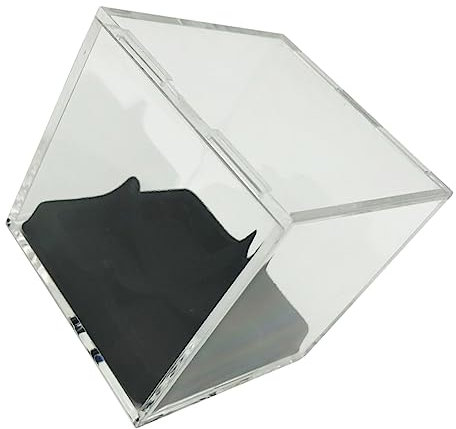 BELLIFFY Softball-displaybox Aus Transparentem Stabiler Würfel-baseballhalter Mit Sockel Baseball-vitrine Zur Aufbewahrung Und Dekoration