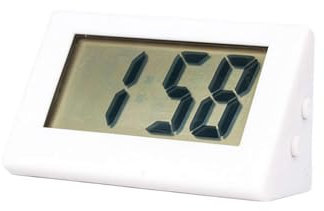 Piccola sveglia digitale, sveglia digitale con temperatura interna, mini schermo LCD digitale da viaggio, orologio da tavolo elettronico, display 12/24 ore, per camere da letto, dormitori pesanti,