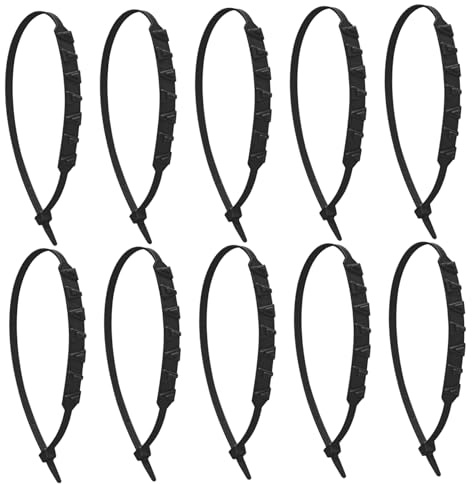 Snow Chains for Motorbike E-bike 10Pcs Non-slip Tire Chains Universal Wheel Chains for Snow Nylon 20 Teeth Winter Snow Tire Chains Snow Tire Chains Wheel Chains for Snow Tire Chains Chains for Tires