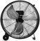 SOARS Ventilador Industrial Ø65cm, 180W, 3 Velocidades - Con Ruedas, Asa Lateral y Soporte Antideslizante - Ideal para Almacén, Taller y Bodega (Negro)