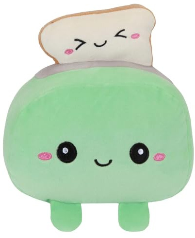 VFM e-Store - Toaster Soft Toy Cute Plushie Huggable Cuddly Stuffed Toy Plush Toy Cute Stuffed Plushie, Gifts for Birthday, Valentine's Day Christmas - 27cm Green