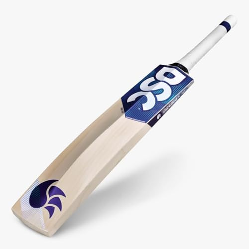 DSC Blu 2000 English Willow Cricket Bat | Material: Wood | For Men & Boys | Lightweight | Extended Power Zone | Ideal for Leather Cricket Ball