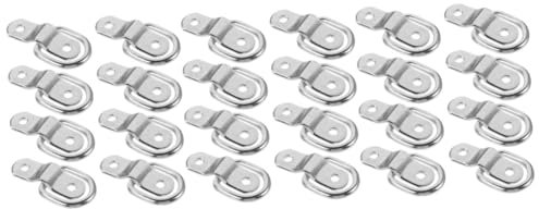 MUCKLILY 3 Series Ganchos En D Manos Trinquete Cadena De Servicio Pesado Enganche Amarre para Remolque con Correas para Suministro De Coche Planchar Silver 8 Piezas*3