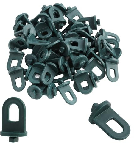 Lot de 50 Clips pour Effet de Serre, Installation Facile, Clip Serre Rapide pour Bâche, Filet ou Accessoires, Clips pour Serre Tunnel, Véranda, Jardin, Terrasse, Installation Facile Sans Outils
