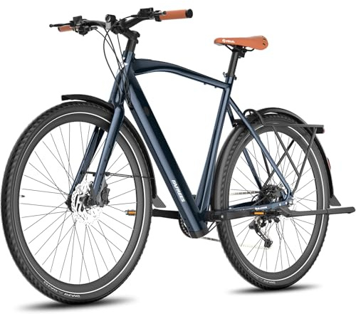 Fafrees 29 Electric Bike for Adults Lightweight Aluminum Frame City Commuting Ebike 36V10Ah Battery,Dual Disc-Brake,Range Max 100km,with LED Display,9-Speed Gear,150KG Capacity Ebike,Blue(F700M)
