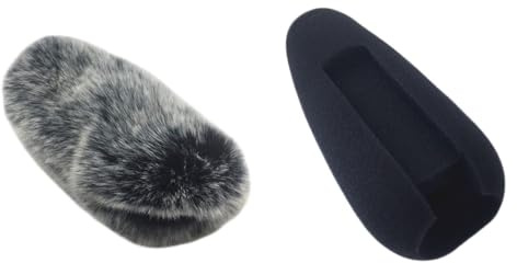 Copertura antipolvere antivento per microfono RODE VideoMic Pro Plus, custodia protettiva a doppio strato in spugna con parabrezza e sovraccoperta per accessori di protezione microfono