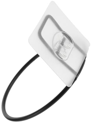 DOITOOL Supporto per Ciotola per Animali da Appendere a Parete in Plastica Nera Adesivi senza Chiodi Anti-ribaltamento per Gabbia o Casa