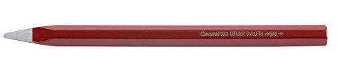 CircumPRO 4333097013179 Burin Pointu pour Pierres, Rouge/Argent, 300 mm