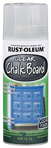 Rust-Oleum 302487 Specialty Chalkboard Spray Paint, 11 oz, Clear, (Pack of 1)