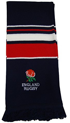 Arena Scarves England Rugby Navy Blue Embroidered scarf