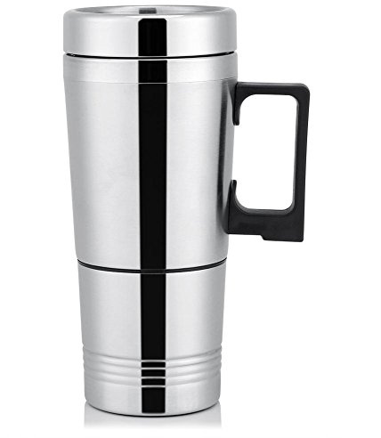 Taza de la calefacción del coche, simple 12V / 24V 300ml Portable en el fabricante de café del coche Tetera de té la taza de la calefacción de la tapa de la botella de agua al aire libre(24V)