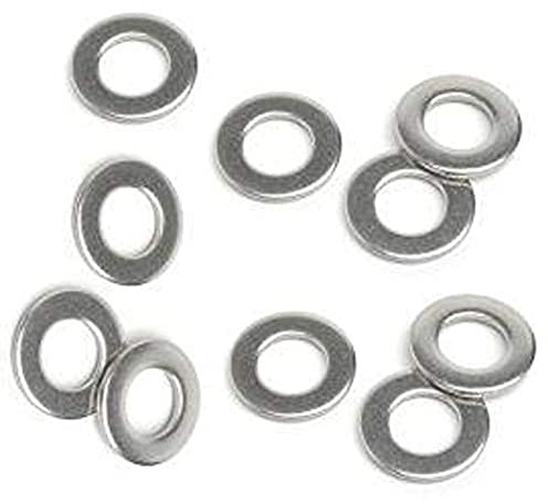Merriway BH06902 (50 Pcs) Stainless Steel 316 A4 Marine Grade Flat Washers M4 - Pack of 50 Pieces