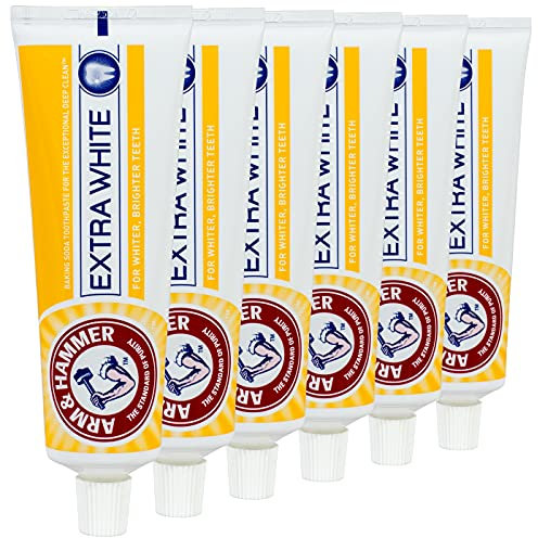 Arm & Hammer Lot de 6 boîtes de 125 g extra blanches professionnelles au toucher propre