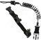 HOUSON Tactical Schlüsselband, Tactical Lanyard elastischer Nylon Taktische Safety Seil für Angeln Airsoft Outdoor Wandern Camping Schwarz