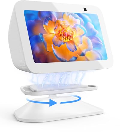 Maxonar Ständer, Show 5 (3. Gen.) Halterung, Verstellbarer Magnetischer Ständer mit Rutschfester Basis, 360-Grad-Schwenkfunktion, Neigungsfunktion, Kompatibel mit iPhone 16/15/14/13/12-Serie, Weiß