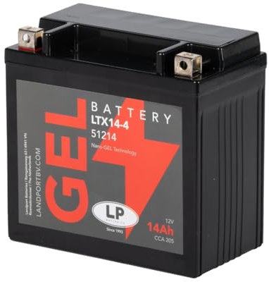 Batería de Gel para Moto Landport LP 12Volt, 14Ah /10Hr, 205 CCA- MG LTX14-4