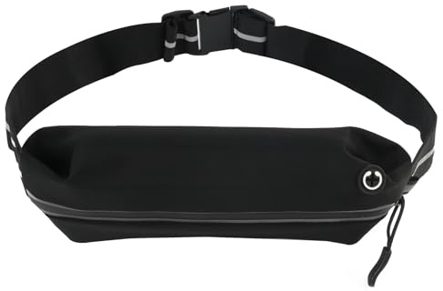 leruiyezs Ceinture Ceinture Running Étanche Réglable avec Poches Multiples Et Trou Écouteurs, Course À Pied Ultralégère pour Femmes Et Hommes, Compatible Smartphones Jusqu’à 7,5 Pouces