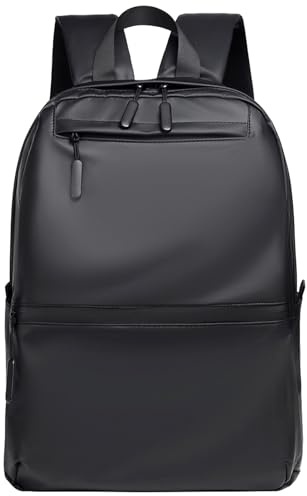 HotYou Sac à Dos Ordinateur Portable 13-16 Pouces Homme Matériau Étanche Anti-Rayures avec Poches Organisées pour Travail/Loisirs/Affaires/Voyages/Écoles,Noir