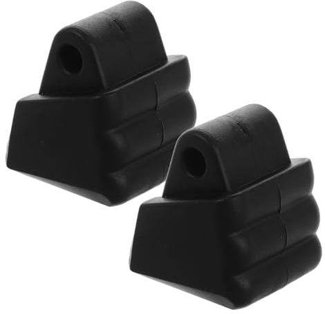 Cabilock Pastillas de Freno Negras para Patines en Línea 2 Unidades Tope de Freno Antideslizante para Patinaje Seguro y Reemplazo Duradero