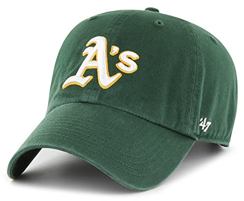 '47 Oakland Athletics MLB Loop Label Clean Up Dunkelgrün Verstellbare Cap One-Size