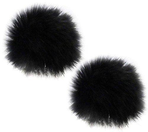 keepdrum 2x WS05 Mini Fell-Windschutz für Lavalier-Mikrofone Ansteckmikrofone und Headsets