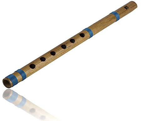 Whitewhale Indisk Bansuri bambuflöjt – indiska musikinstrument för professionell användning