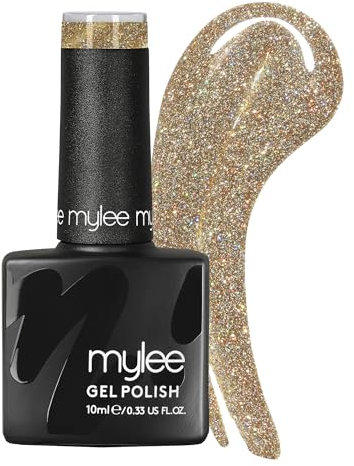 Mylee Reflective Gel Nail Polish 10ml [Singin' In The Rain] UV/LED Soak-Off Nail Art Manicure Pedicure for Professional, Salon & Home Use [Spotlight Range] - Long Lasting & Easy to Apply