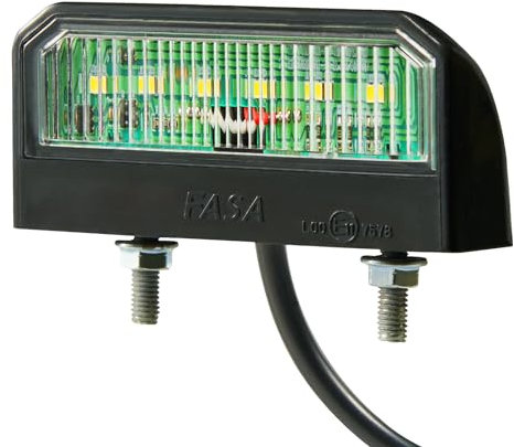 D-TECH 1 x Luce targa rimorchio omologato,luci targa posteriori LED universale,luci targa per camion 24v,fanali targa rimorchio 12v,led luce targa camper,luci targa per trattori,Viti e cavo inclusi