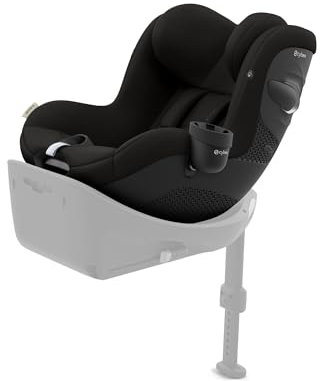 CYBEX Gold Kinder-Autositz Sirona G i-Size Comfort, Ohne Base, Ab ca. 3 Monaten bis 4 Jahre, Max. 19 kg, 61 - 105 cm (Ab Geburt / 40 cm mit Neugeboreneneinlage), Magic Black