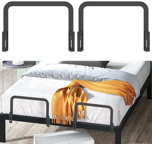 2PCS Mattress Fixing Bracket Non-slip Adjustable Mattress Stop Mattress Bracket Bed Mattress Retainer Bar Metal Mattress Slide Stopper Mattress Holder in Place to Keep Mattress topper from Sliding