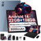 Dghrti Tablet Android 14 10 Zoll, 22GB RAM + 128GB ROM (TF 1TB), Octa-Core, 2.0GHz, Widevine L1, 8000mAh, Dual WiFi, 5MP+8MP, Metallgehäuse, 2 in 1 Tablet mit Tastatur und Maus-Grau