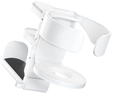 Illkjasfc Robusto Supporto A Morsetto Portabicchieri Gancio Per Cuffie Per Dock Fuoriuscite Adatta Alla Maggior Parte Delle Scrivanie Tavoli Efficiente Salvaspazio Portabicchieri Nodrill