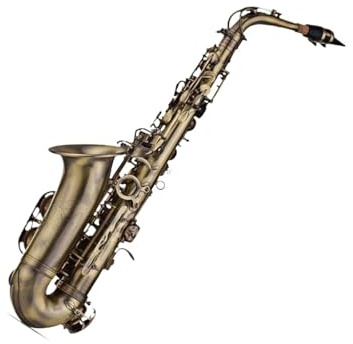 Professionell Saxofon Antik Finish Altsaxofon I Ess Modell Med Graverat Mönster I Träblåsinstrument