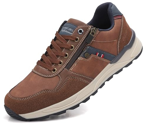 ARRIGO BELLO Baskets Homme Chaussures Léger Mode Homme Ville Sport Chaussures Casual Basse Sneaker 41-46 (Marron,41)
