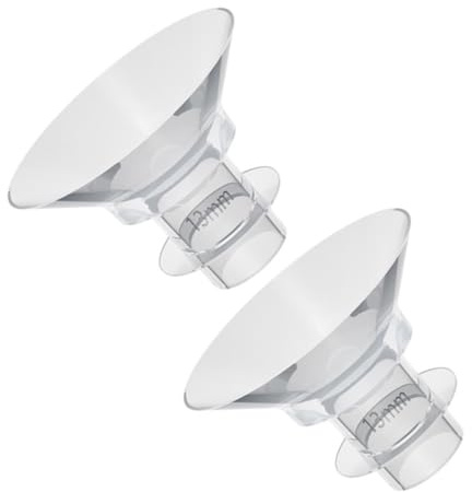 ULTECHNOVO Lot de 2 Inserts en Silicone pour Tire-lait, Réducteurs de Diamètre 13mm, Souples et Résistants, Accessoires Portables pour Allaitement Sécurisé des Femmes