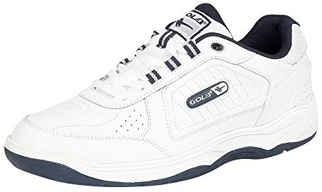 Gola Men's Gola Belmont Lace Wide Fitness Shoes, White Navy, 10 UK Wide