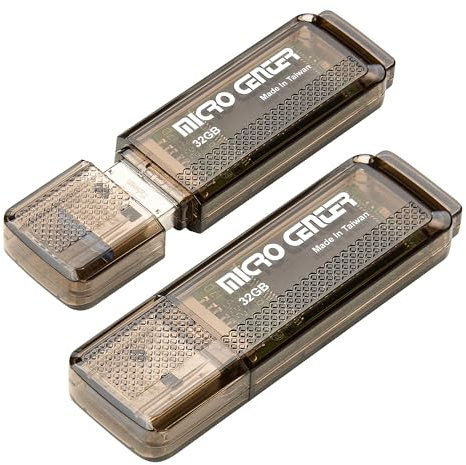 INLAND Micro Center Super Speed 2 Pack 32GB USB 3.0/USB3.1 Gen1 Flash Drive Gum Size Memory Stick Thumb Drive Data Storage Jump Drive (32G 2-Pack)