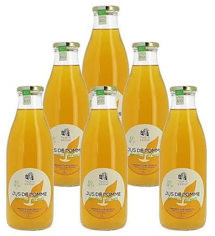 Jus de Pomme Manoir de Grandouet - Stéphane Grandval - 6 bouteilles de 1L - Produits-Normandie