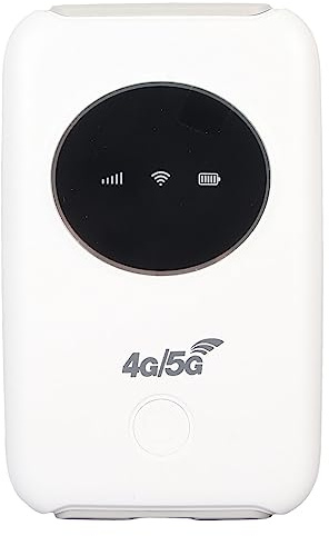 LenTLy Router Portatile WiFi 5G 4G Sbloccato Slot per Scheda SIM Compatta 4G LTE WiFi Portatile Integrato 3200 mAh per Feste o Viaggi di Lavoro