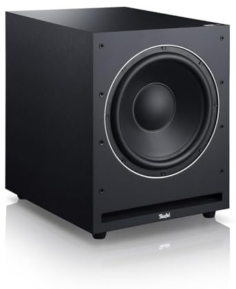 Teufel Aktiv-Subwoofer S 6000 SW - Mächtiger Subwoofer (optional kabellos), 300 mm Tieftöner, Frontfire-Prinzip - schwarz
