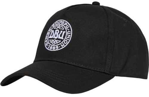 hummel Dänemark Basecap schwarz DBU Logo Cap Denmark Fan Kappe EM WM