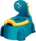 iZEL Kids Dinosaur Potty - Comfortable and Fun Toilet Training for Boys and Girls - Potty Chair with Lid and Back Support (1-6 Years) (Blue)