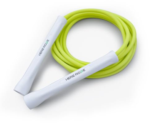 6mm PVC Skipping Rope, Boxing Jump Rope with Unbreakable Handles & Durable Non-Kinking Rope, Adjustable Skipping Ropes for Adult, Men, Women Fitness, Speed, Exercise, Training (Neon Green)