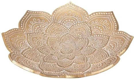 Paris Prix Atmosphera Créateur d'intérieur - Coupelle Déco en Résine Oasis 29cm Doré