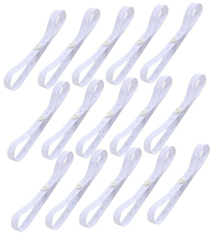 Supvox Elastische Windelverschlussschnallen Hält Windel Sicher an Ort Verstellbarer Gummiband Windelfixiergürtel 15 Stück für Babys für Neugeborene