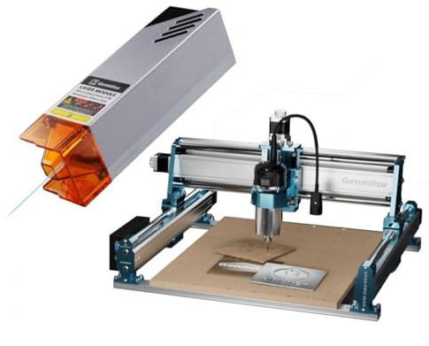 Genmitsu Fraiseuse CNC 4040-PRO MAX +5W Module de gravure laser pour fraisage du bois, du métal et de l'acrylique