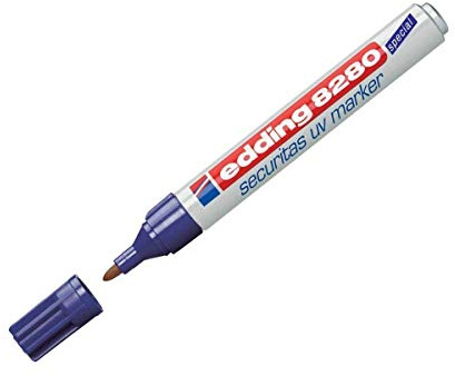 edding 8280 SECURITY UV MARKER - PROFESSIONAL QUALITY [PACK OF 4]