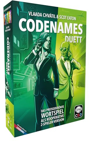 Asmodee CGE CGED0036 Codenames Duett, Familjespel, Tysk Utgåva