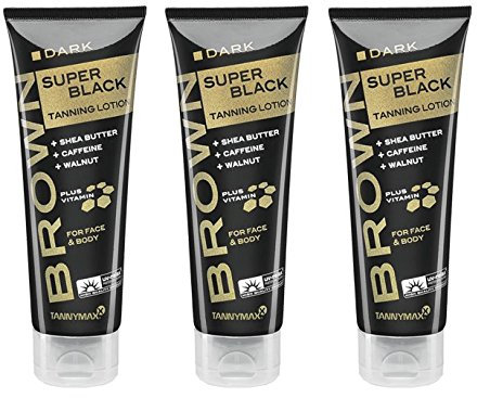 3x TannyMaxx - Brown Super Black Tanning Lotion 125ml
