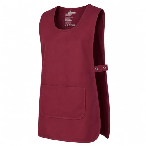 Misemiya - GREMBIULE PULIZIA Uniforme DI Lavoro CLINICA OSPEDALE PULIZIA VETERINARIO IGIENE OSPITALITÀ - Ref.868 - Medium, Grenat 21